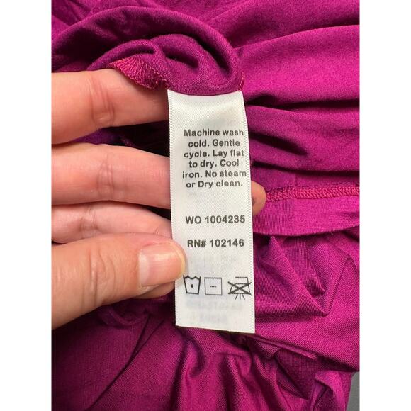 New NWT Michael Stars Berry Clara Ruched Neck Long Sleeve Turtleneck Top - L - Picture 9 of 9